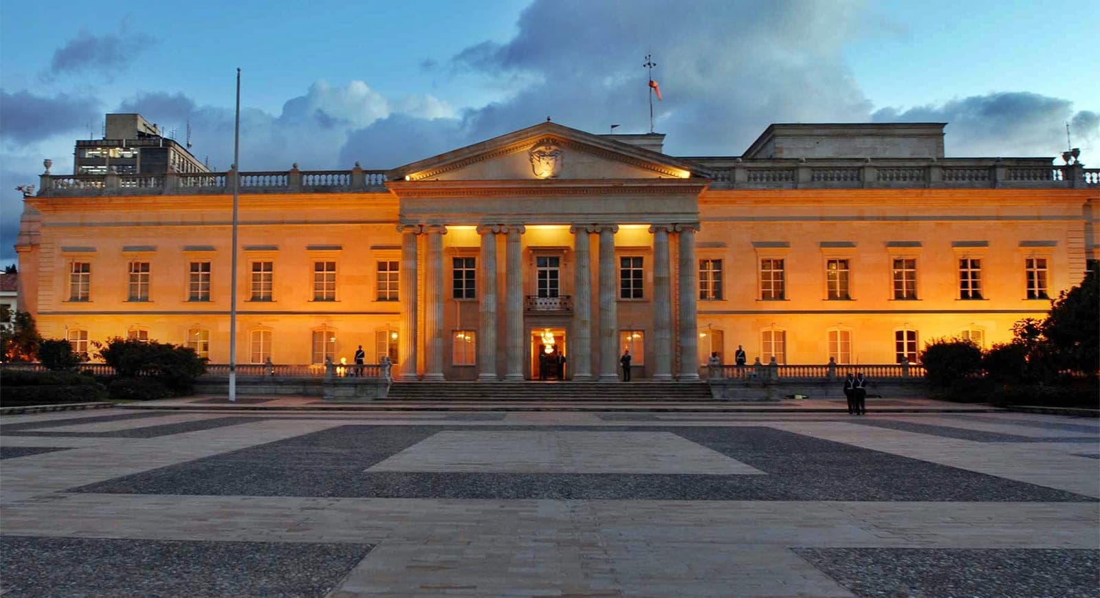 La Casa de Narino, residencia oficial del presidente de Colombia, en Bogota.
