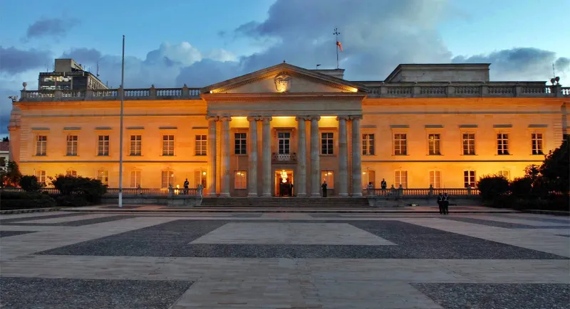 La Casa de Narino, residencia oficial del presidente de Colombia, en Bogota.