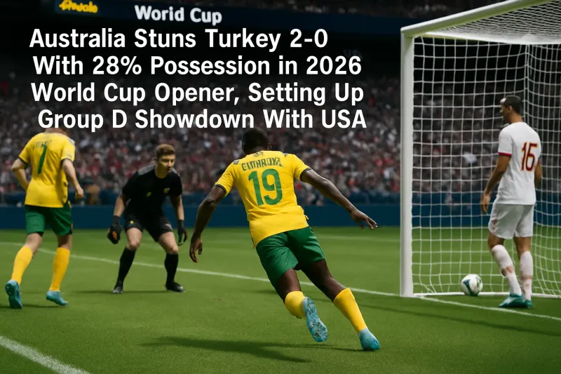 Australia Stuns Turkey 2-0 With 28% Possession in 2026 World Cup Opener, Setting Up Group D Showdown With USA