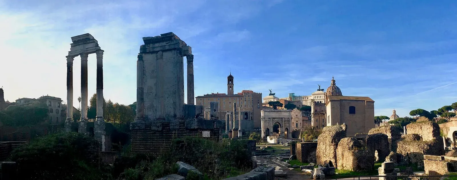 The ruins of the Roman Forum, the civic heart of the Roman Republic.