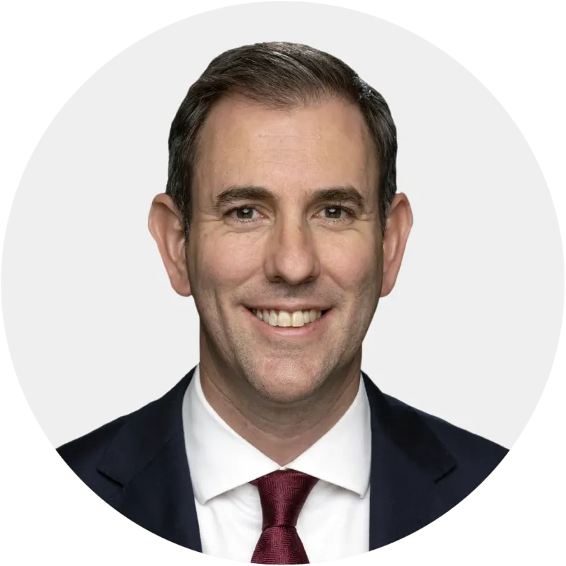 Ministerial portrait of Australian Treasurer Jim Chalmers used by the Department of the Treasury