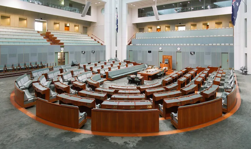 Australian House of Representatives, Parliament of Australia, Canberra, Australia.
