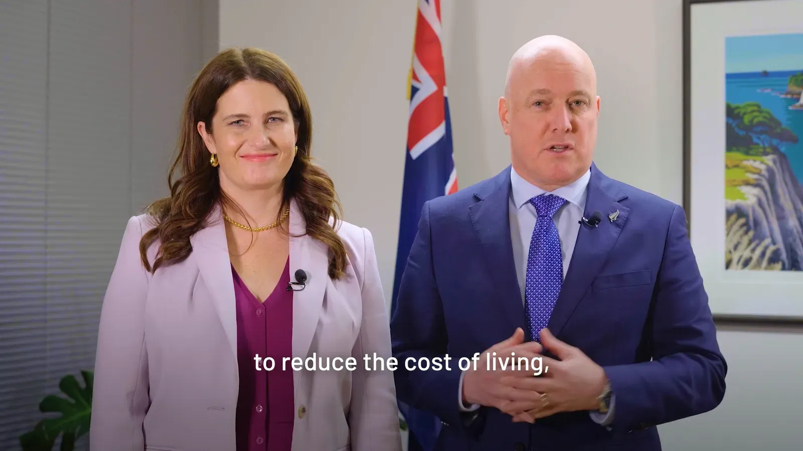 Prime Minister Christopher Luxon and Minister of Finance Nicola Willis deliver Budget 2024