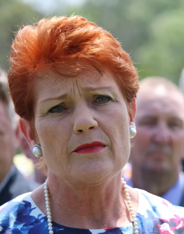 Pauline Hanson, leader of Australia's One Nation party.